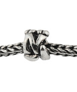 Authentic Trollbeads Sterling Silver 11144N Letter Bead N, Silver - £10.12 GBP