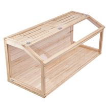 VEVOR Wooden Hamster Cage,48x20x20in,270°View,Open Top,Ventilated,Small ... - $135.99