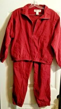 Norm Thompson Vintage Women Shoulder Pads Active Wear 2 pc Burgandy Peti... - €38,13 EUR