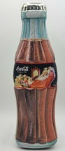 VINTAGE COCA-COLA BOTTLE SHAPED TIN 1998 HINGED LID 13” COKE BOX COLLECT... - £7.56 GBP