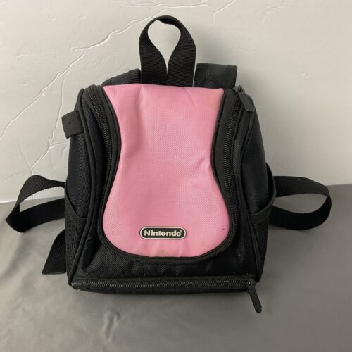 Primary image for Nintendo DS Mini Backpack Travel Carry Case Bag Genuine BD&A Black Pink Gameboy