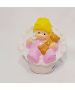 Baby Girl Fisher Price Little People Teddy Bear Pacifier Home House Figu... - £4.71 GBP