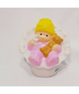 Baby Girl Fisher Price Little People Teddy Bear Pacifier Home House Figu... - £4.47 GBP