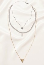 Stella &amp; Dot | Necklace | Layered Heirloom | Silver - £54.73 GBP