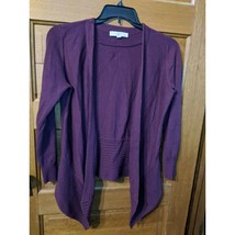 Ann Taylor LOFT Open Cardigan Sweater Burgundy Size M - £11.93 GBP