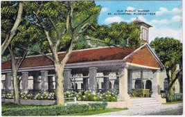 Florida Postcard St Augustine Old Public Market - £1.65 GBP