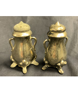 Vintage Metal Salt and Pepper Shakers 2.75” - $8.50