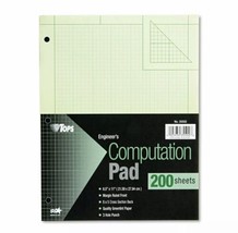 Tops Engineering Computation Pad 8 1/2 x 11 Green 200 Sheets 35502 - £22.55 GBP