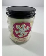 BATH &amp; BODY WORKS Bright Christmas Morning Single Wick Candle 8 Oz Holid... - $180.56 MXN