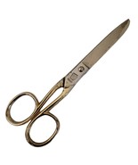 German Sewing Tailor Crafting Two Palm Tree Gold Tinted Loop Scissors Vi... - $188.64 MXN