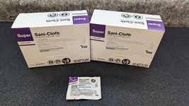 2 New x PDI Super Sani-Cloth Large Disinfecting Wipes, 5&quot; x 8&quot; (H04082) - 50/Box - £15.93 GBP