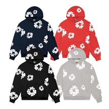DENIM TEARRRS Streeetwear Hoodie The Cotton Wreath Sweatsuit American hoodie Rap - £107.11 GBP