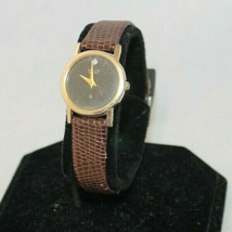 BAYLOR QUARTZ ROUND WATCH MODEL ZA0-139K WITH BROWN LEATHER BAND CLASSIC... - £27.38 GBP