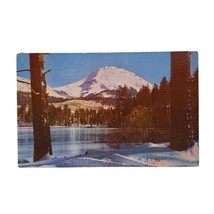 Postcard Mt. Lassen In Winter Volcano California Chrome Posted - $6.92