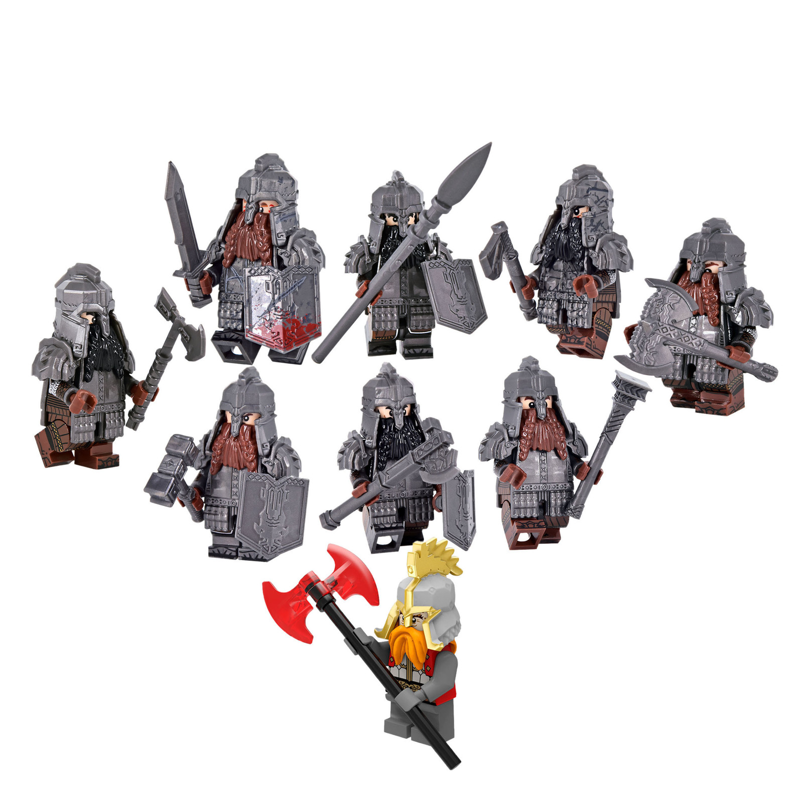 LOTR Woodland Realm Dwarves Infantry Army 21pcs Minifigures Lot