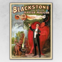 Vintage 1934 Blackstone Magic Unframed Print Wall Art - $901.91 MXN