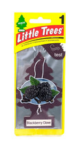 Blackberry Clove Scented Little Trees Hanging Air Freshener 1-Pack (w/o Litho) - £1.59 GBP