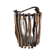 Shandong Huaxin Jiasheng Wood Co Rustic Candle Holder Indoor Outdoor - $28.70