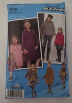 Vtg 2008 Simplicity Project Runway pattern 2876 Girls Coat Jacket Hat - £4.54 GBP