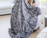 Glaced Soft Luxuries Extra Large Throw Blanket: Super Soft,, Marbled Gray). - $47.97