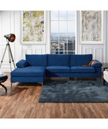 Large Modern L-Shaped Sectional Sofa By Casa Andrea Milano With An, In N... - £712.38 GBP
