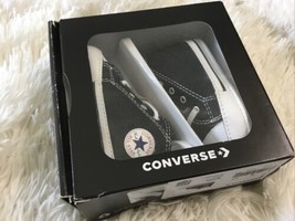 Converse First Star Hi crib shoes baby black Sz 3 New - $24.74