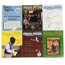 Vtg 1970&#39;s - 1980&#39;s Sheet Music Magazine Lot of 6 Piano Classics Pop Show Tunes - £11.32 GBP