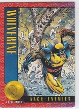 N) 1993 Skybox Marvel Comics Trading Card X-Men - Wolverine vs Sabretoot... - $1.97