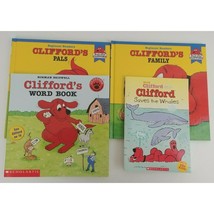 Vintage Lot of 4 Clifford The Big Red Dog Books 2 Hardback &amp; 2 Paperback - £9.91 GBP