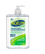 Aqium Anti-bacterial Hand Sanitiser with Aloe in a 1 Litre Pump - $117.19 CAD
