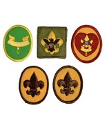 Vtg Boy Scout Rank Badge Patch Lot of 5 Life Tenderfoot Be Prepared Oval... - £17.14 GBP