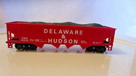 HO Scale Bachmann, 40&#39; 4 Bay Hopper With Load, Delaware &amp; Hudson, #12312... - £22.71 GBP