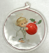Vintage Hedaya Brothers Ruth Morehead Holly Babes Christmas Angel Potholder - $9.41