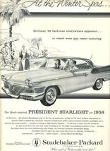 Studebaker President Starlight for 1958 Magazine Ad Studebaker Packard  - $11.88
