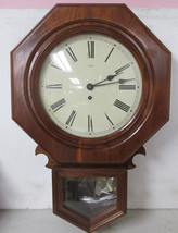 AMANA Oak Drop Octagon School House General Store Regulator Wall Clock - $198.00