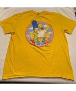 The Simpsons Family Yellow Tee Shirt Men’s Size XL Homer Marge Bart Lisa - $14.01