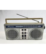 Vintage Sears SR 2400 Series AM/FM mini Boombox radio w/ working 12&quot; wid... - £20.52 GBP
