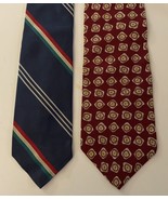 Lot of 2 Chaps Ralph Lauren Neck Ties Preppy Geometric Classic Designs USA - $404.20 MXN