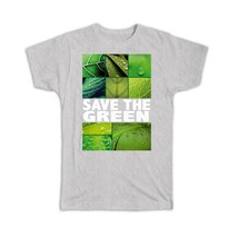 Green Leaves Water Drops : Gift T-Shirt Ecological Energy Organic Environmental  - £19.57 GBP