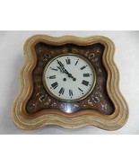 ANTIQUE FRENCH NAPOLEON III PICTURE FRAME WALL CLOCK W/ MOTHER OF PEARL - $544.50