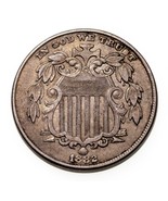 1882 5C Bouclier Nickel En Très Bon État XF Couleur Naturelle, Détails A... - $89.17