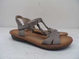 Soul Naturalizer Women&#39;s Shelly Flat Strappy Sandals Taupe Size 9.5M - £22.76 GBP