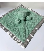 Cloud Island Mint Green Plush Baby Security Blanket Satin Trim Elephant - $210.34 MXN