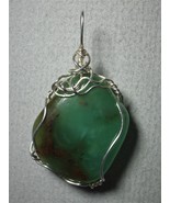 Chrysoprase Pendant Wire Wrapped .925 Sterling Silver by Jemel - £51.94 GBP