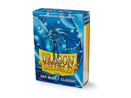 Japanese Classic Sky Blue 60 ct Dragon Shield Sleeves YuGiOh Size 10% OFF 2+ - £15.22 GBP