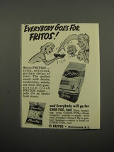 1951 Fritos Corn Chips Ad - Everybody goes for Fritos - £14.74 GBP