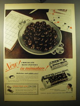 1950 Welch&#39;s Junior Mints Ad - New! Chocolate Mint patties in miniature! - £14.45 GBP
