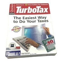 Quicken Turbo Tax 1995 for WIndows 95 &amp; 3.1 - £15.69 GBP