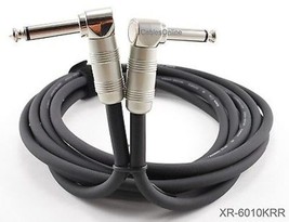 10ft. Kirlin 1/4&quot; Mono Right-Angle Male/Male Instrument Cable, XR-6010KRR - £20.35 GBP