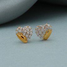 916 22k Yellow Gold Stud Earrings Jewelry Small Studs K3458 - £94.60 GBP